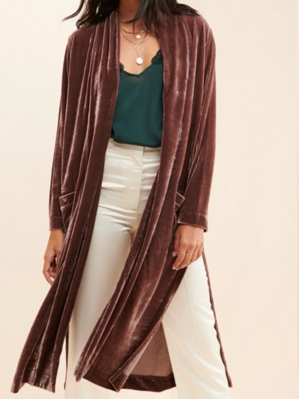 BB Dakota Steve Madden Just Vibes Velvet Duster M
